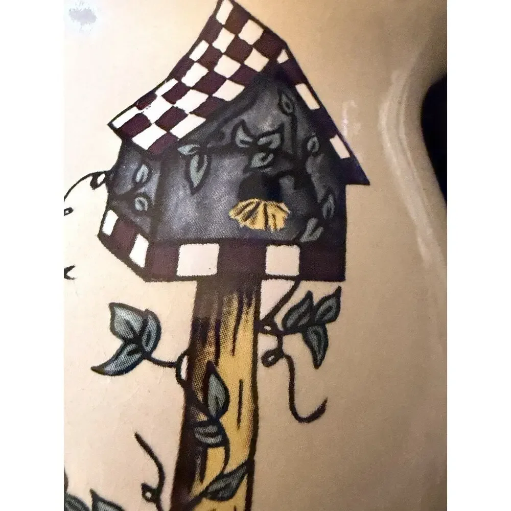 Home & Garden Party Stoneware Collection Birdhouse Utensil Holder Birdhouse 2005